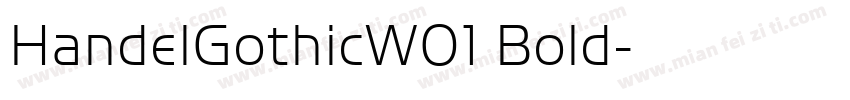 HandelGothicW01 Bold字体转换